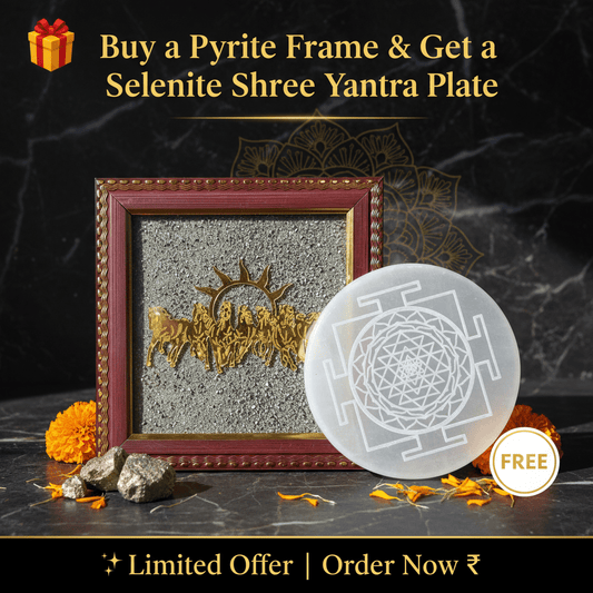 7 Horses on Raw Pyrite Frame - Marvelous Crystals