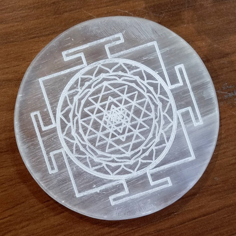 Dhan Yog Bracelet with Selenite Plate Combo - Marvelous Crystals