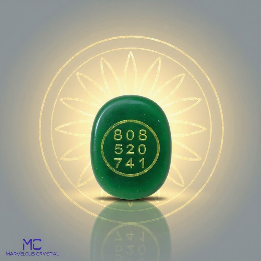 Green Jade Zibu Coin - Marvelous Crystals