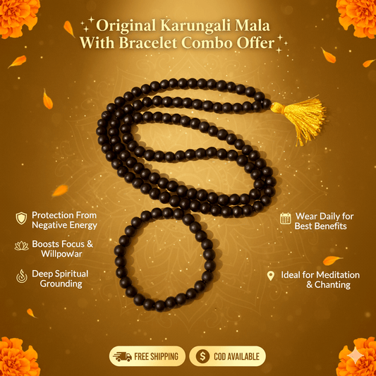 Karungali Mala & Bracelet Combo - Marvelous Crystals