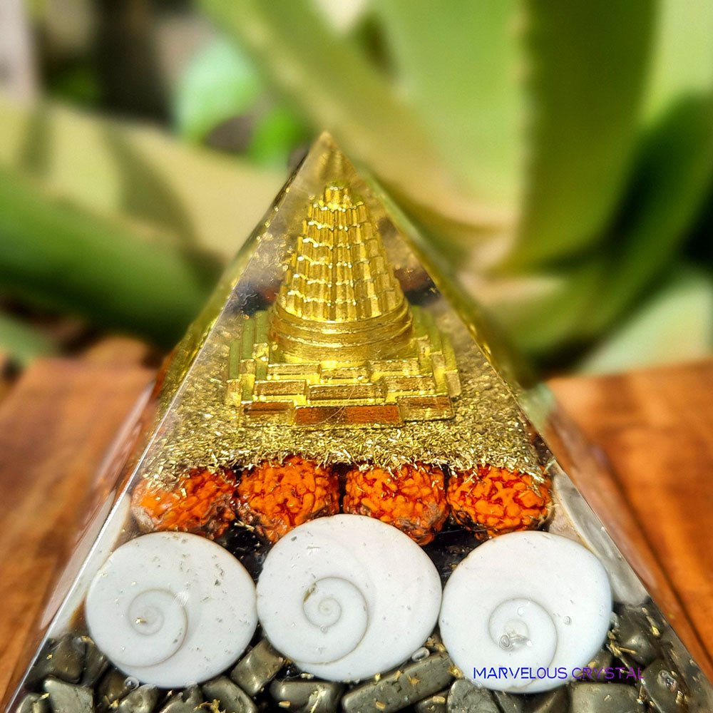 Laxmi Pyramid With Pyrite - Marvelous Crystals