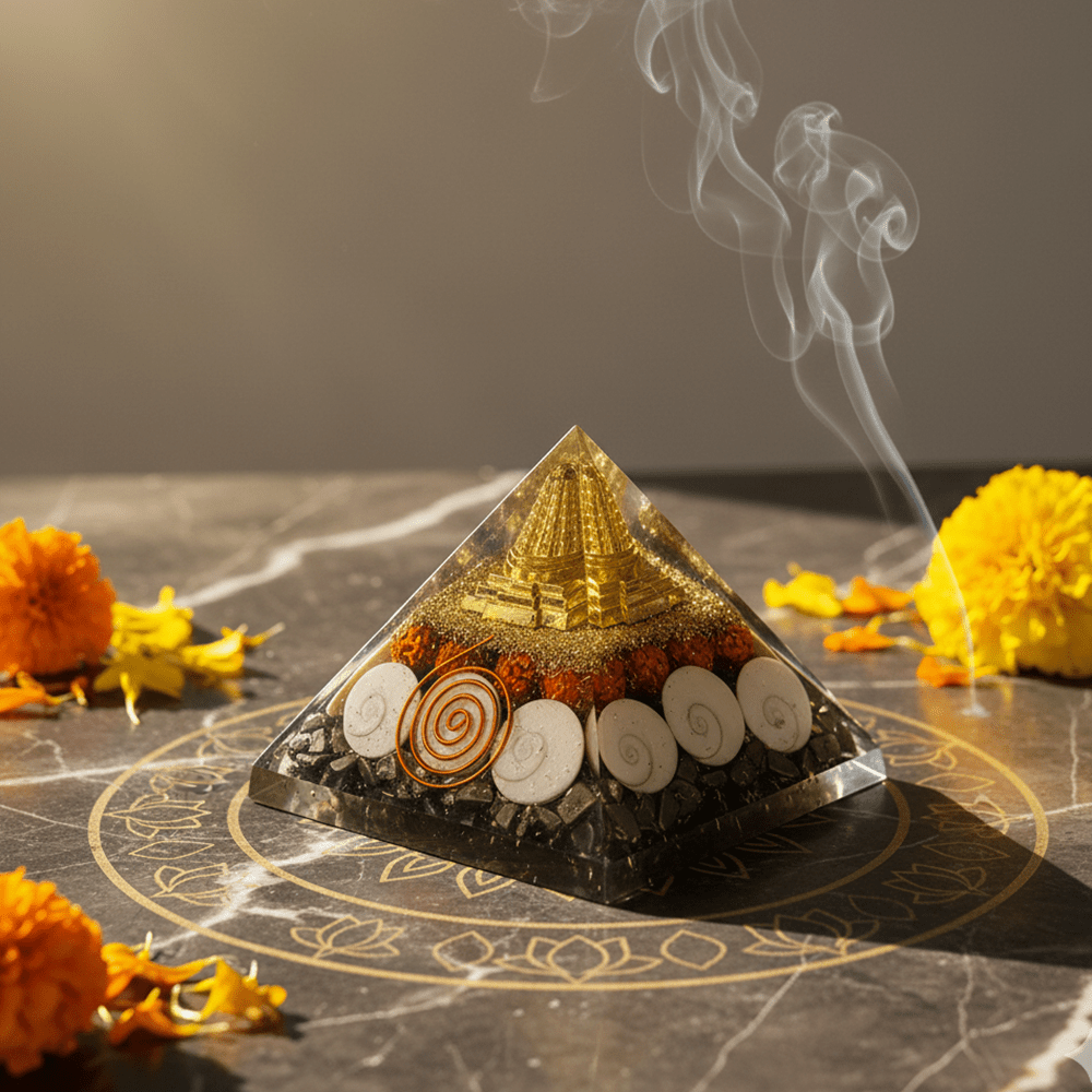 Laxmi Pyramid With Pyrite - Marvelous Crystals