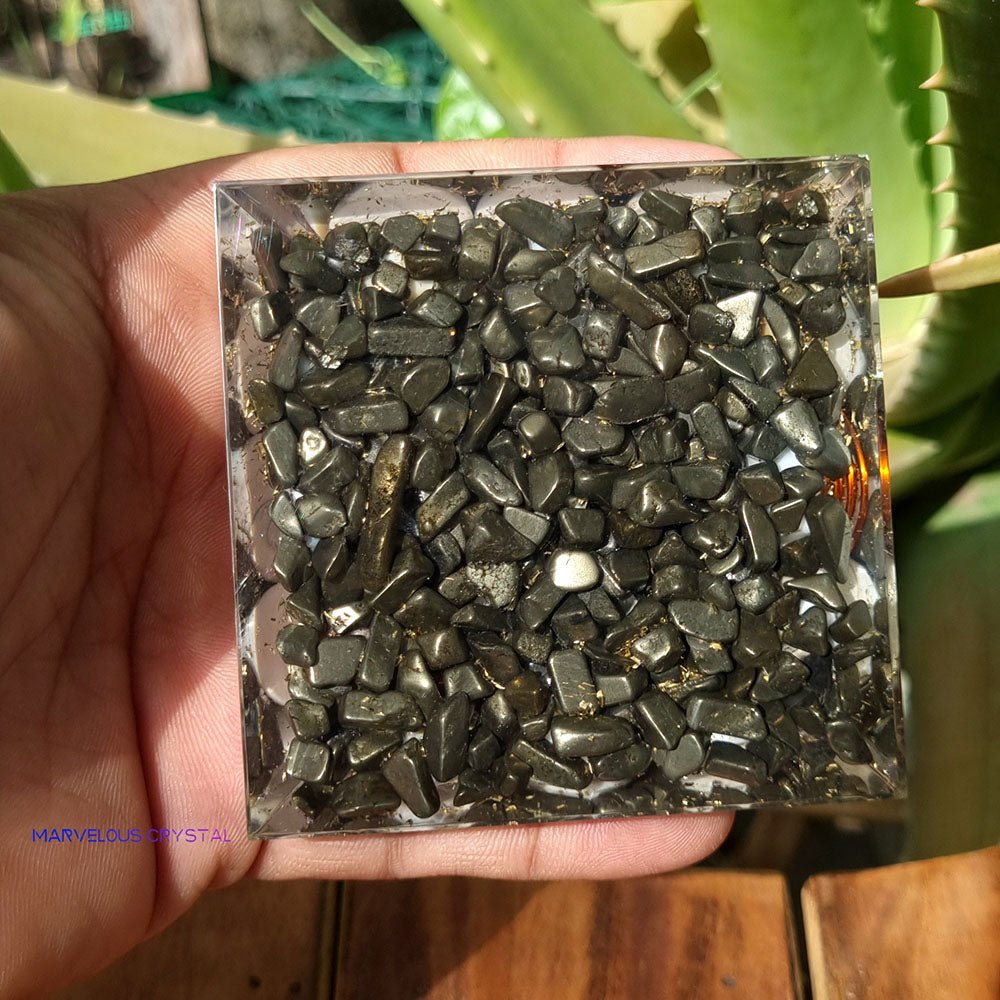 Laxmi Pyramid With Pyrite - Marvelous Crystals