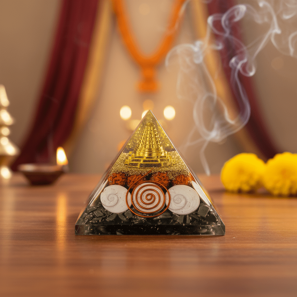 Laxmi Pyramid With Pyrite - Marvelous Crystals