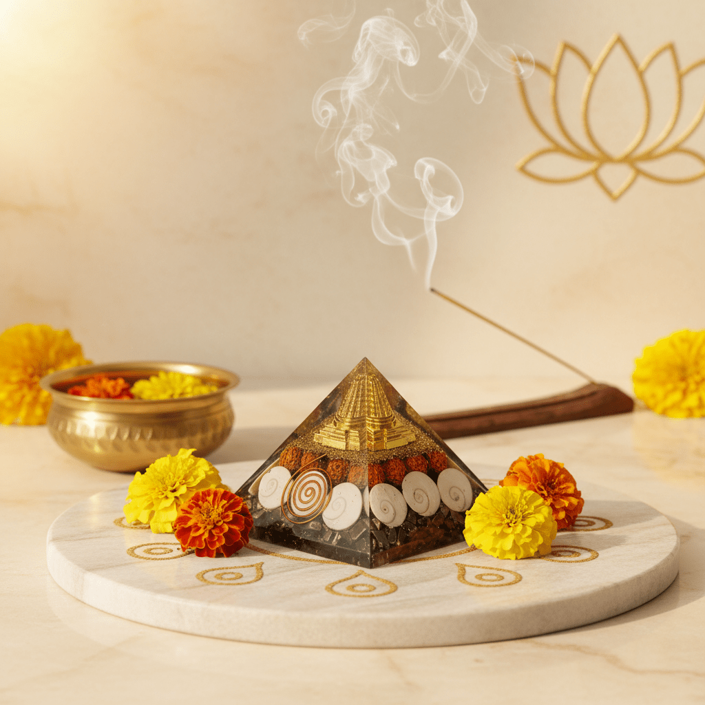 Laxmi Pyramid With Pyrite - Marvelous Crystals