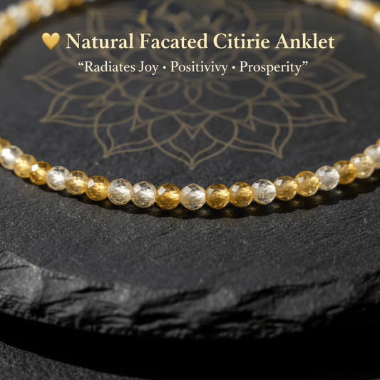 Natural Citrine Anklet - Marvelous Crystals