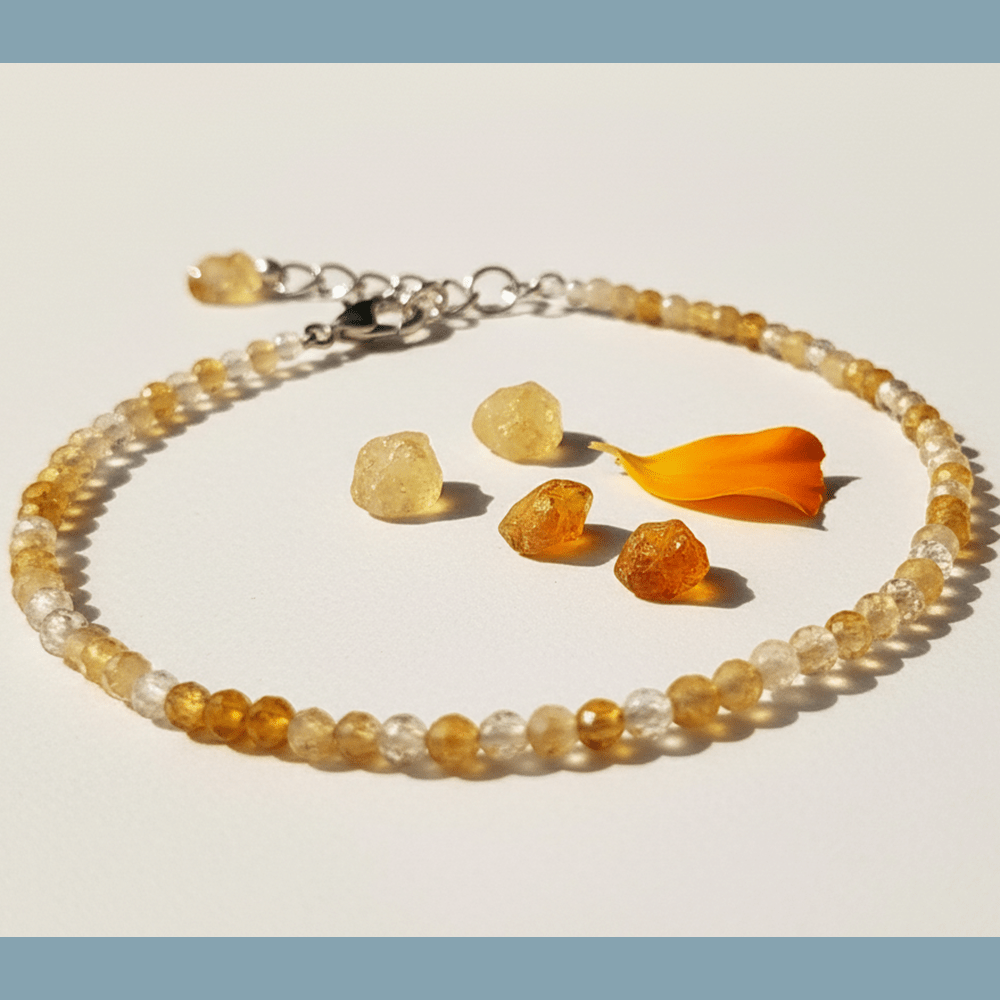 Natural Citrine Anklet - Marvelous Crystals