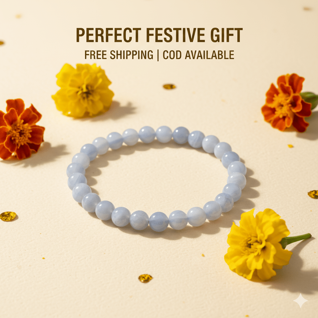 Blue Lace Agate Bracelet - Marvelous Crystals