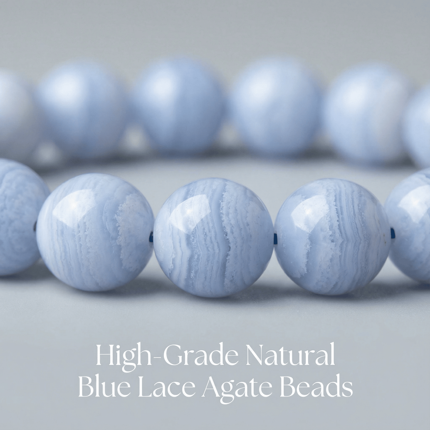 Blue Lace Agate Bracelet - Marvelous Crystals