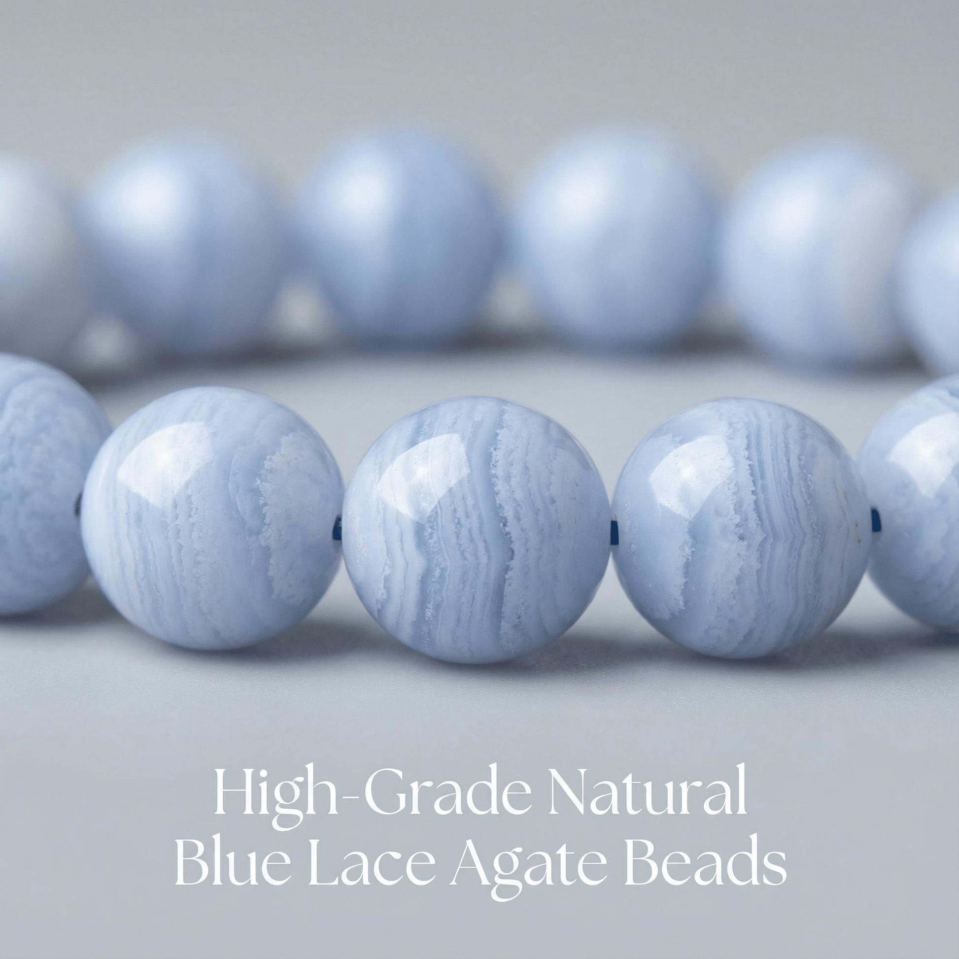 Blue Lace Agate Bracelet - Marvelous Crystals