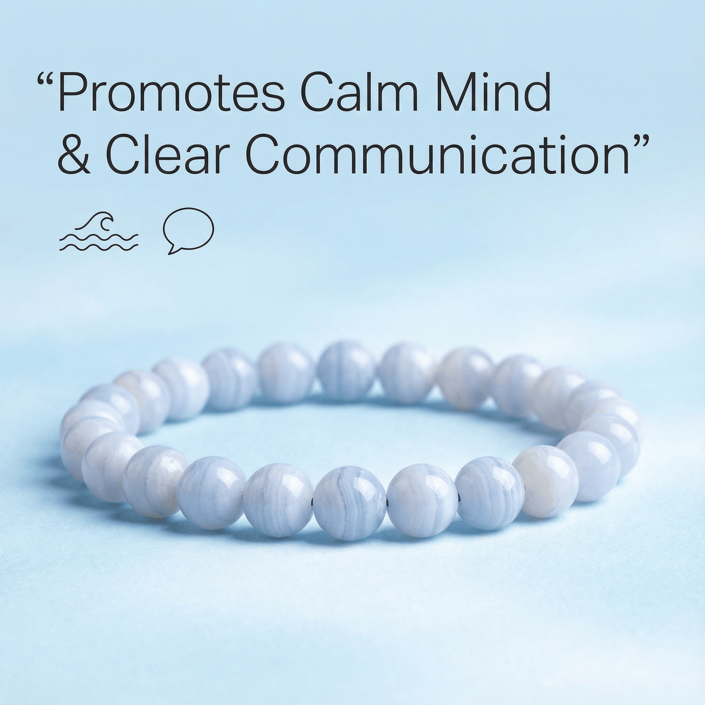 Blue Lace Agate Bracelet - Marvelous Crystals