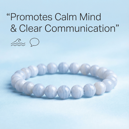Blue Lace Agate Bracelet - Marvelous Crystals