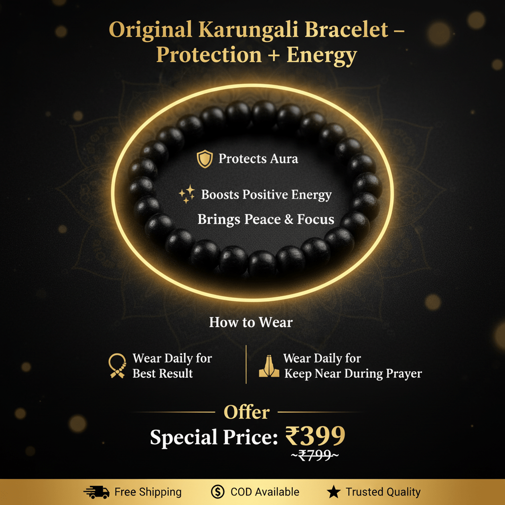 Karungali Bracelet - Marvelous Crystals