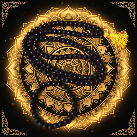 Karungali Mala and Bracelet Combo made with natural Ebony Wood beads – Marvelous Crystals India