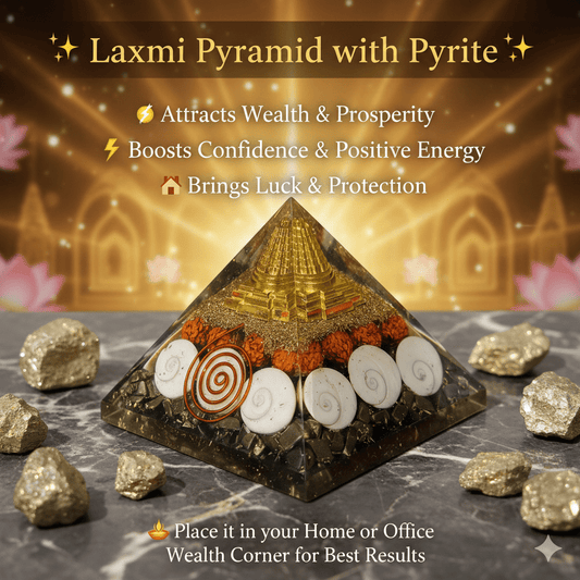 Laxmi Pyramid With Pyrite - Marvelous Crystals