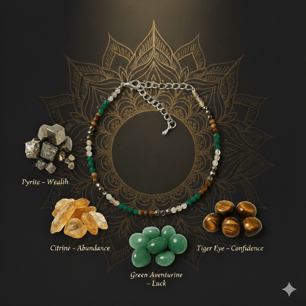 Money Magnet Anklet - Marvelous Crystals