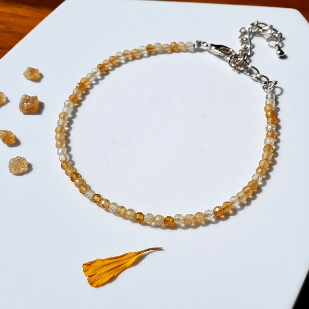 Natural Citrine Anklet - Marvelous Crystals