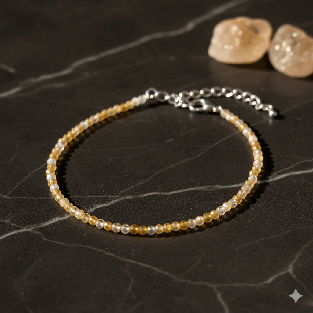 Natural Citrine Anklet - Marvelous Crystals