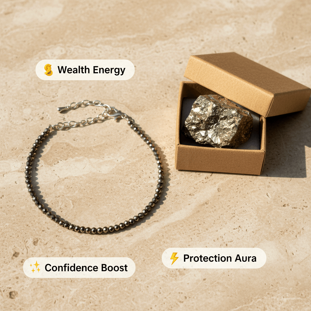 Natural Pyrite Anklet - Marvelous Crystals