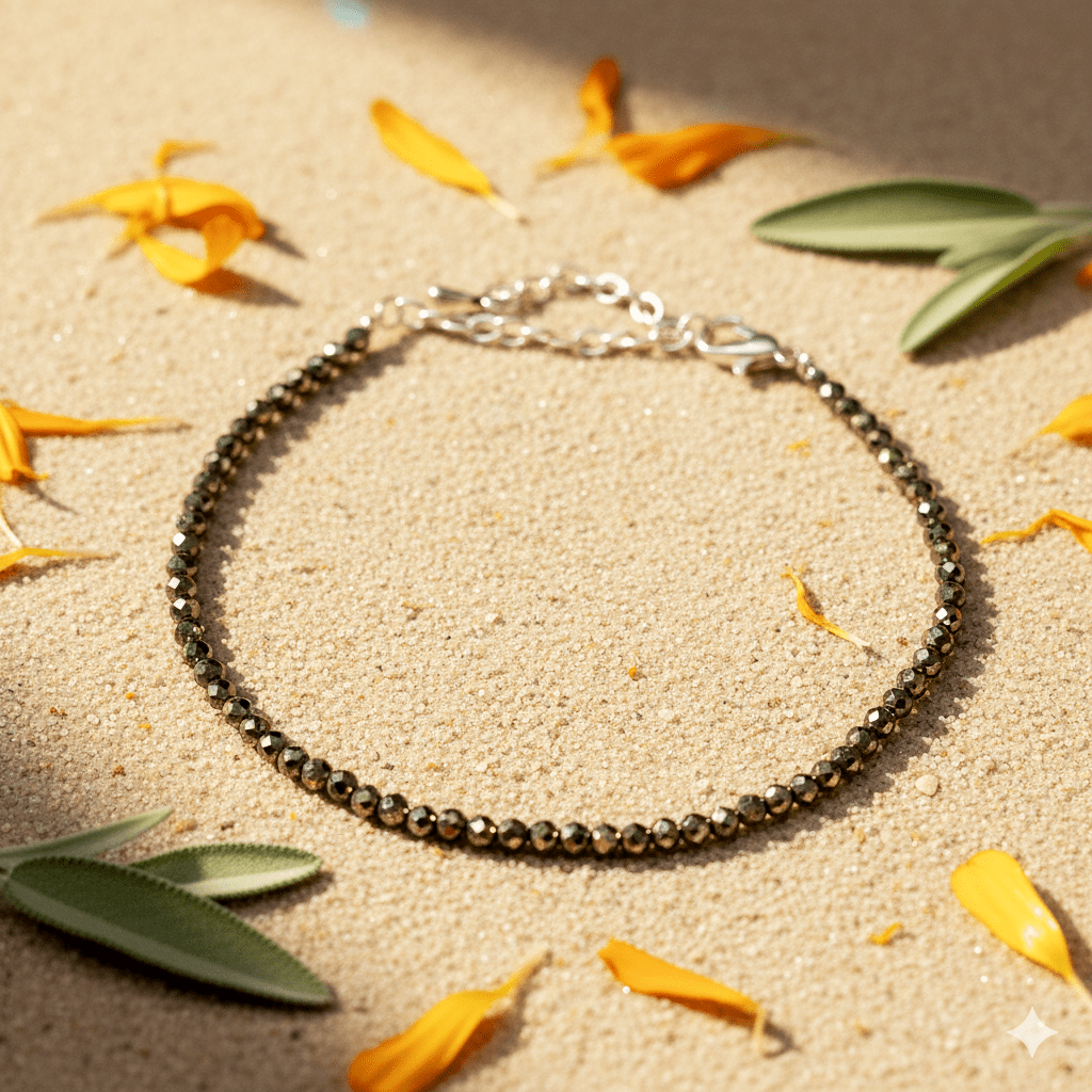 Natural Pyrite Anklet - Marvelous Crystals