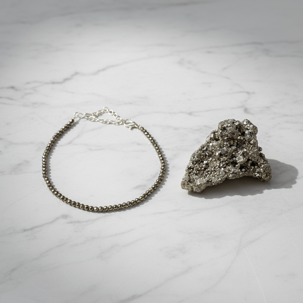 Natural Pyrite Anklet - Marvelous Crystals