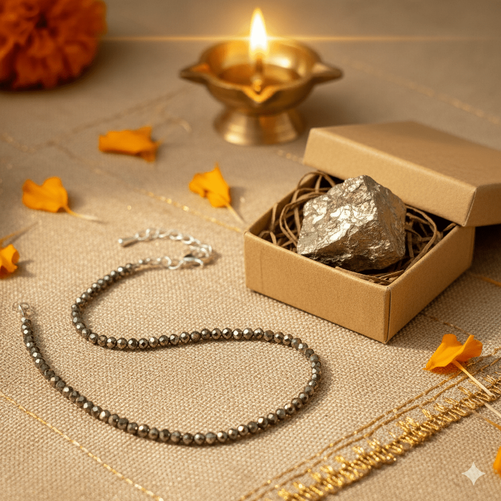 Natural Pyrite Anklet - Marvelous Crystals