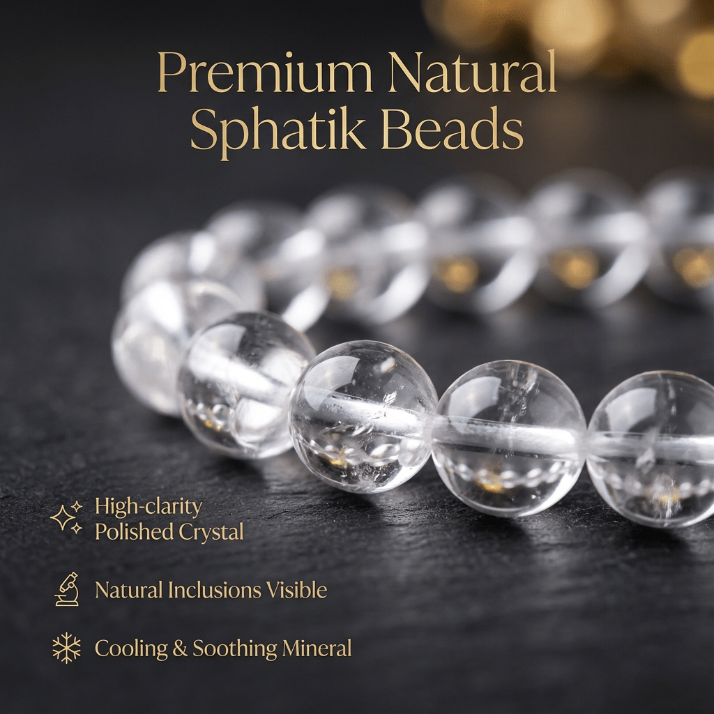 Natural Sphatik Mala - Crystal Japa Mala - Marvelous Crystals