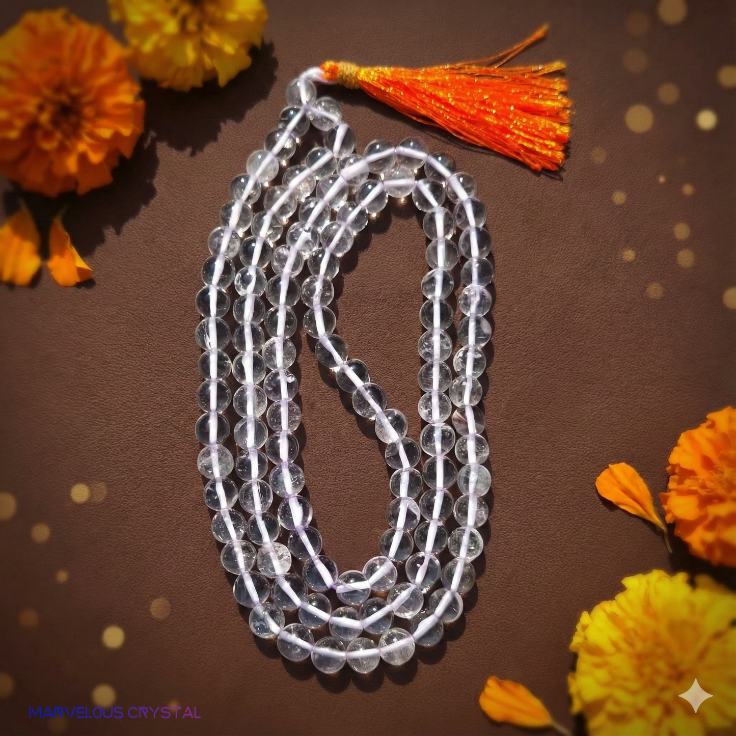 Natural Sphatik Mala - Crystal Japa Mala