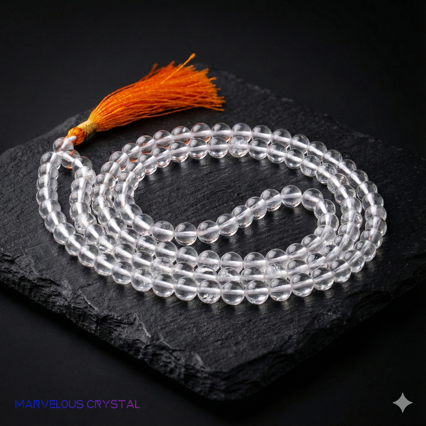 Natural Sphatik Mala - Crystal Japa Mala