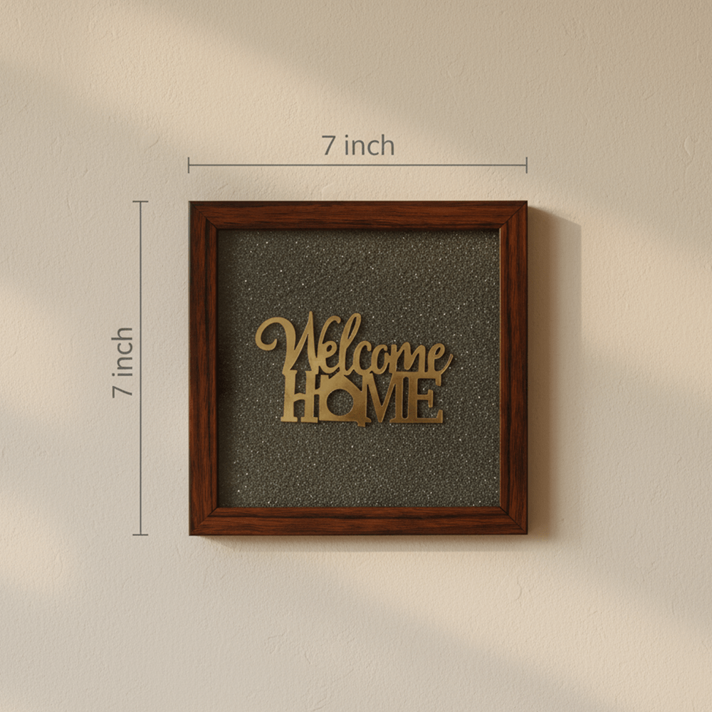 Welcom Home Pyrite Frame - Marvelous Crystals